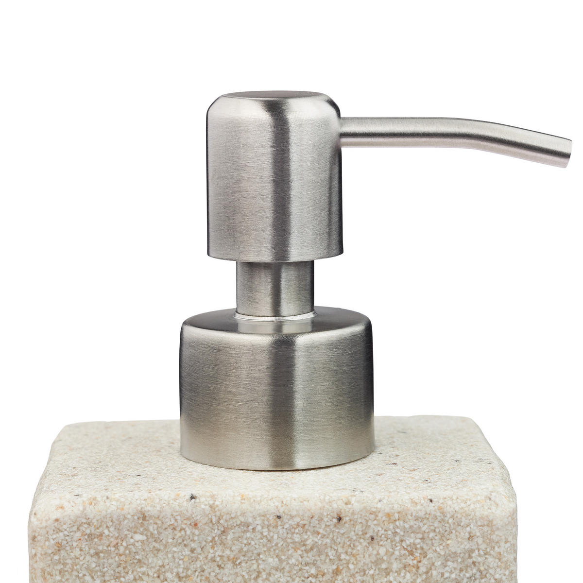 SEIFENSPENDER - Creme, Kunststoff/Metall (7.5/17.5/8cm) - Relaxdays