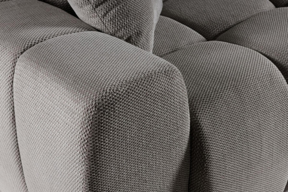 SOFA Grau FITU Ausziehbar - Grau, Textil (263/93/105cm) - Sepro Meble