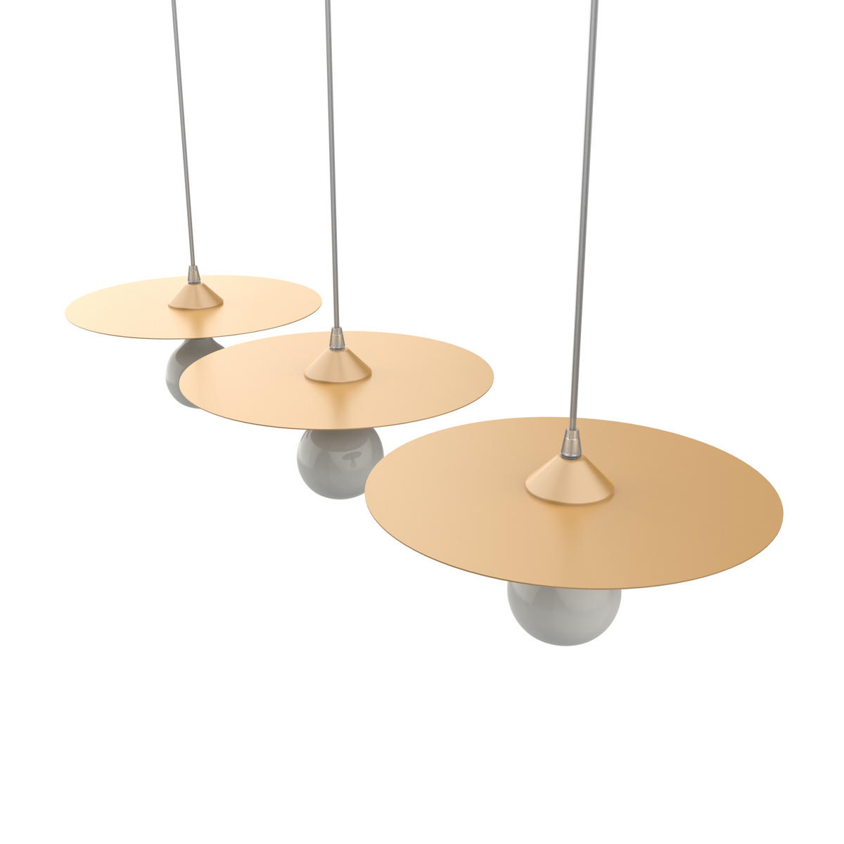 HÄNGELEUCHTE - Goldfarben, Metall (30/30/7cm) - Lumicom