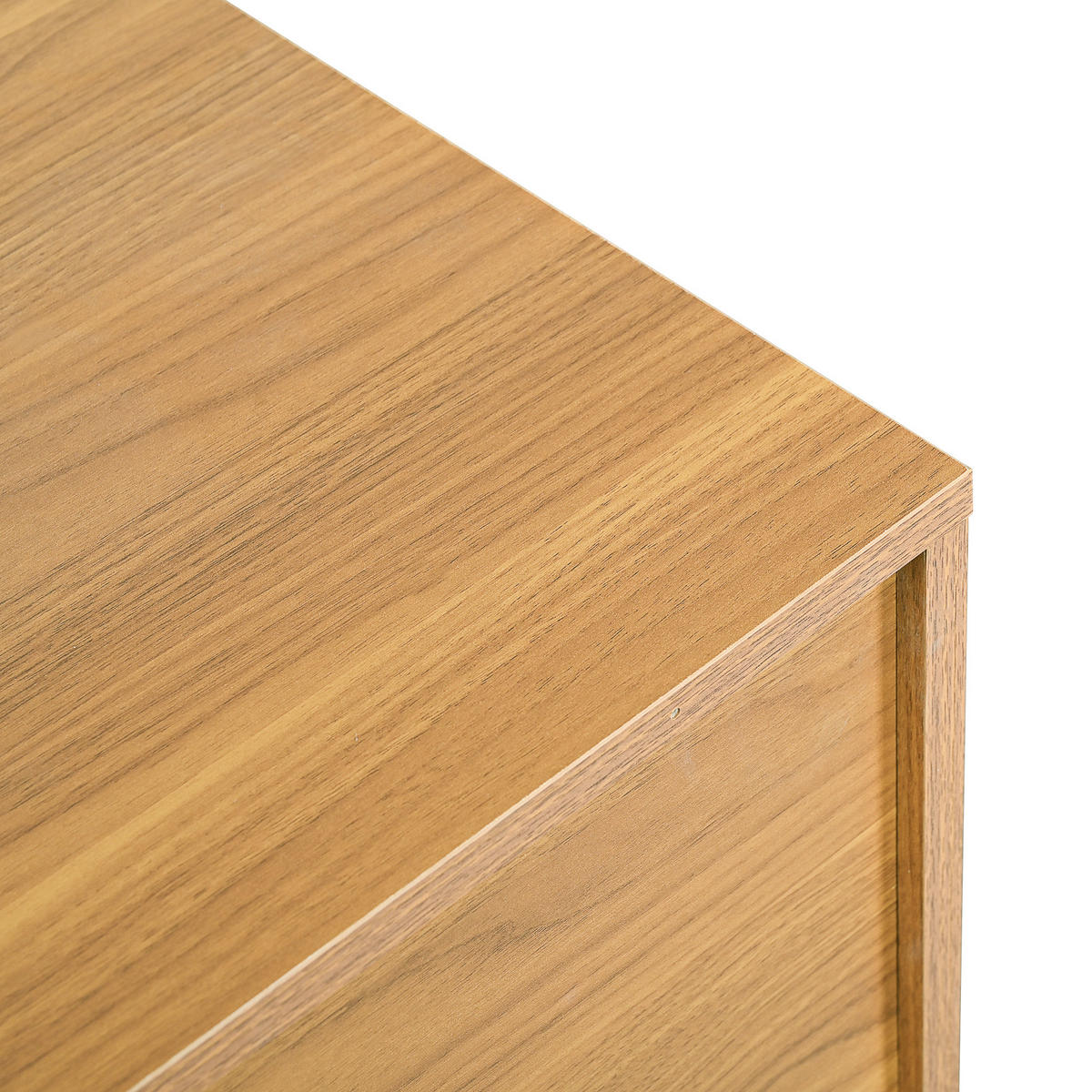SIDEBOARD in Nussbaumfarben Kommode mit 6 Schubladen und Metallgriffe für Wohnzimmer, B120/T40/H76.5cm - Nussbaumfarben, Holzwerkstoff/Metall (120/76.5/40cm) - STILVORA