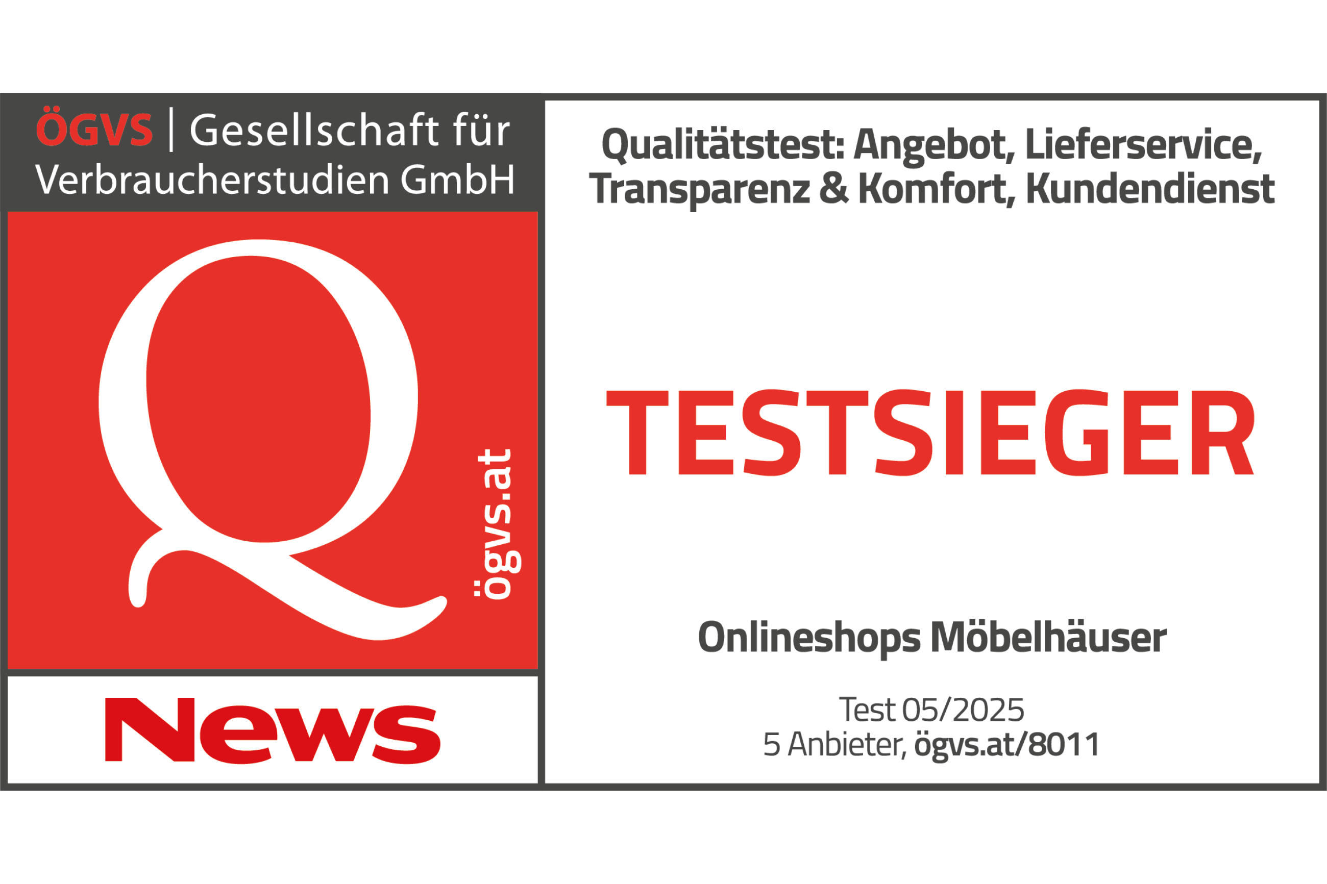 TESTSIEGER - Onlineshops Möbelhäuser