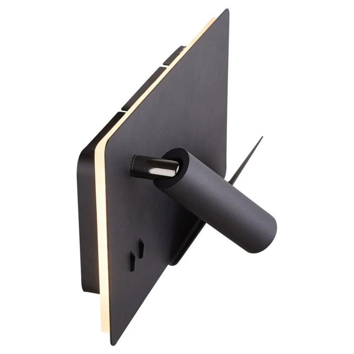 WANDLEUCHTE Somnila Schwarz - Schwarz, Metall (16/7/16cm) - SLV
