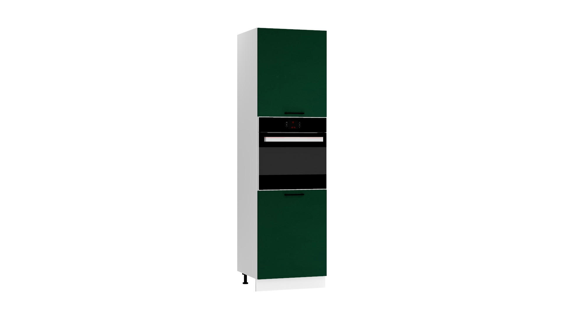 MIKROWELLENUMBAUSCHRANK D60PK/2133 PL - Morvex - Elegante Geräte-Integration - Dunkelgrün, Holz/Metall (60/213.3/56cm) - ROYAL24_MARKT