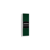 MIKROWELLENUMBAUSCHRANK D60PK/2133 PL - Morvex - Elegante Geräte-Integration - Dunkelgrün, Holz/Metall (60/213.3/56cm) - ROYAL24_MARKT