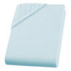 JERSEY-SPANNBETTLAKEN 200x200 cm aus 100% Baumwolle, Bettlaken Aqua Uni - Pastellblau, Textil (200/200cm) - Carpe Sonno