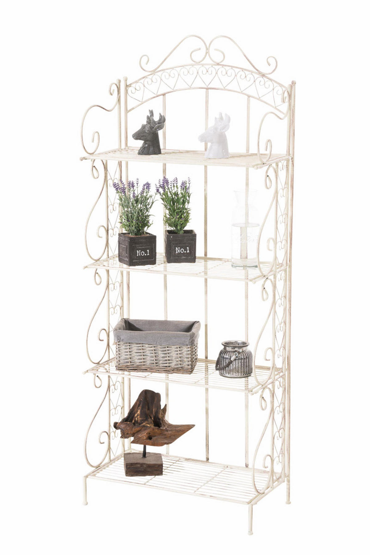 STANDREGAL Anton antik-creme - Naturfarben, Metall (61/153/33cm) - TPFGarden