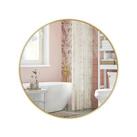 WANDSPIEGEL LAGOS - Goldfarben, Glas (61/3.6/61cm) - Hansiro