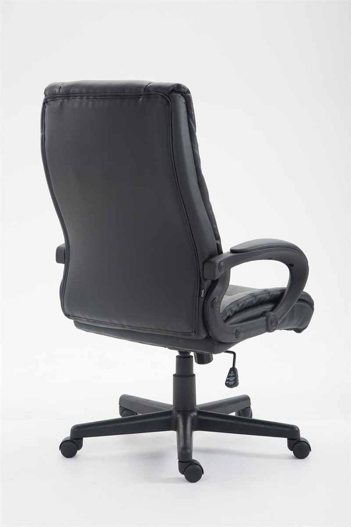 BÜROSTUHL Sportino XL, Kunstleder Schwarz - Schwarz, Kunststoff/Textil (66/116/70cm) - TPFLiving