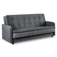SOFA STELLA ausziehbar Schlaffunktion Grau - Grau, Holz/Textil (2000/94/850cm) - makarowski meble