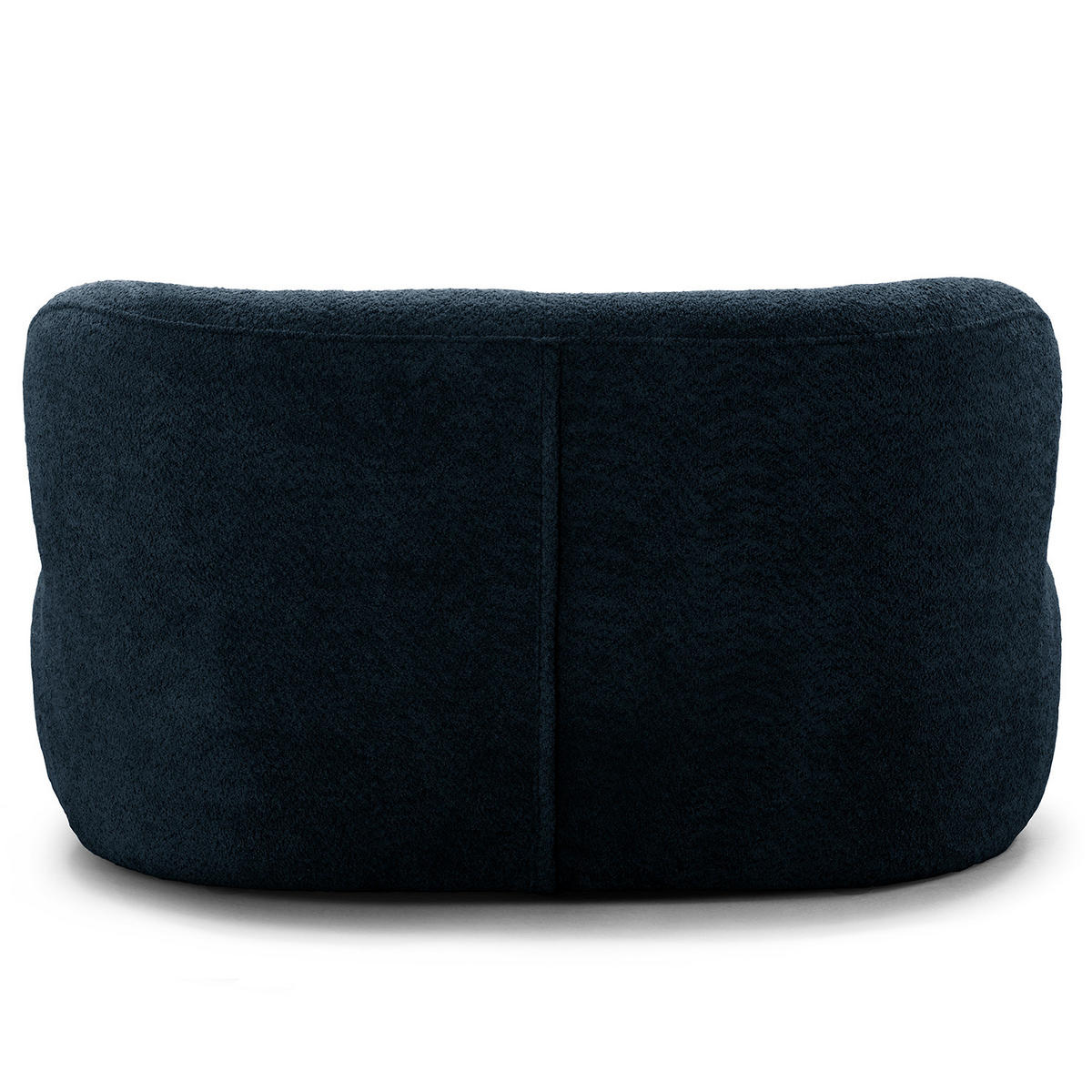 1,5-SITZER SOFA - Schwarz/Dunkelblau, Kunststoff/Textil (134/75/84cm) - home24