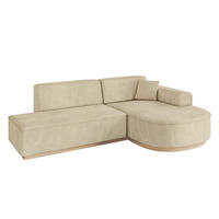 ECKSOFA Ottomane Rechts ARRIO-L1 - 243x171x83 cm Beige - Beige, Holzwerkstoff/Textil (243/171cm) - ALTDECOR