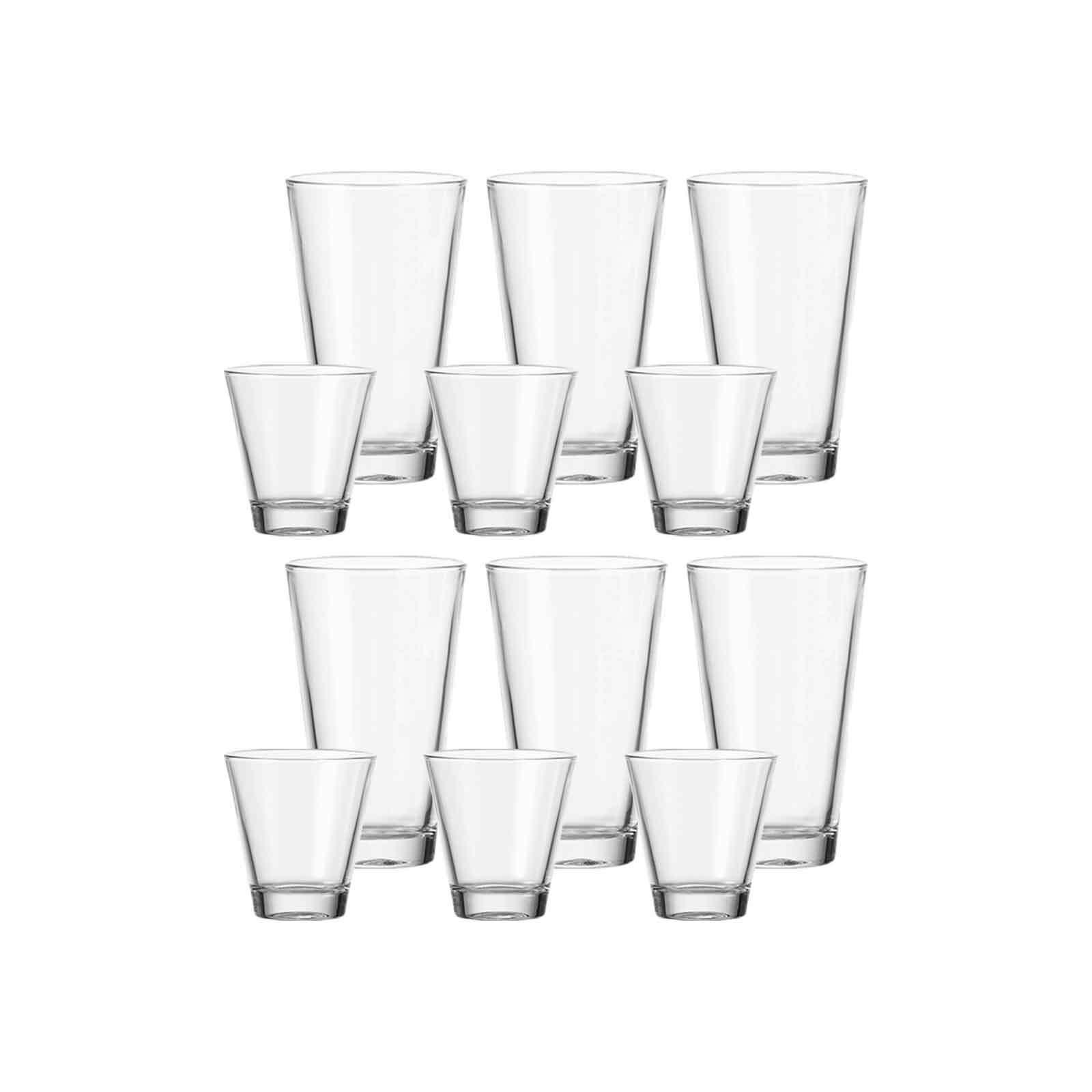 TRINKGLÄSER Ciao transparent 12er Set - Transparent, Glas (0.001L) - Leonardo Living