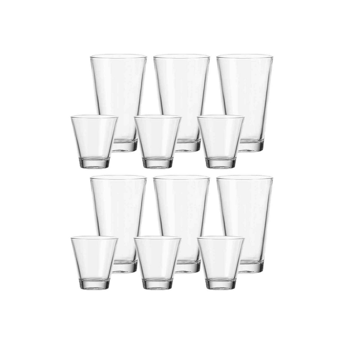 TRINKGLÄSER Ciao transparent 12er Set - Transparent, Glas (0.001L) - Leonardo Living