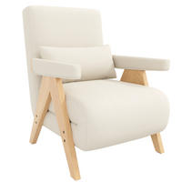 SCHLAFSESSEL Leinen mit 6-fach verstellbarer Rückenlehne 87/64/60 cm Beige - Beige, Textil (87/64/60cm) - Redom