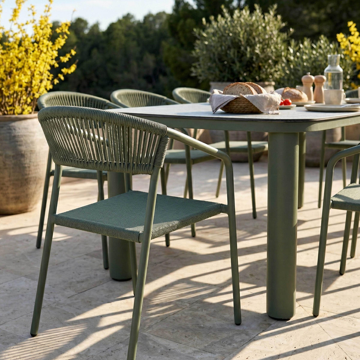 GARTENSET 9-tlg., Grün - Grün, Metall - Oviala