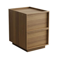 NACHTTISCH 38 cm Eiche – Nachtkommode mit 2 Schubladen & Kippsicherung - Eichefarben, Holzwerkstoff (38/50/48cm) - Urban Meuble