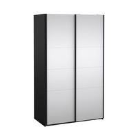 SCHIEBETÜRENSCHRANK, Catania, Schwarz, Holzwerkstoff, 119 x 67 x 201 cm - Schwarz, Holzwerkstoff (119/201/67cm) - ebuy24