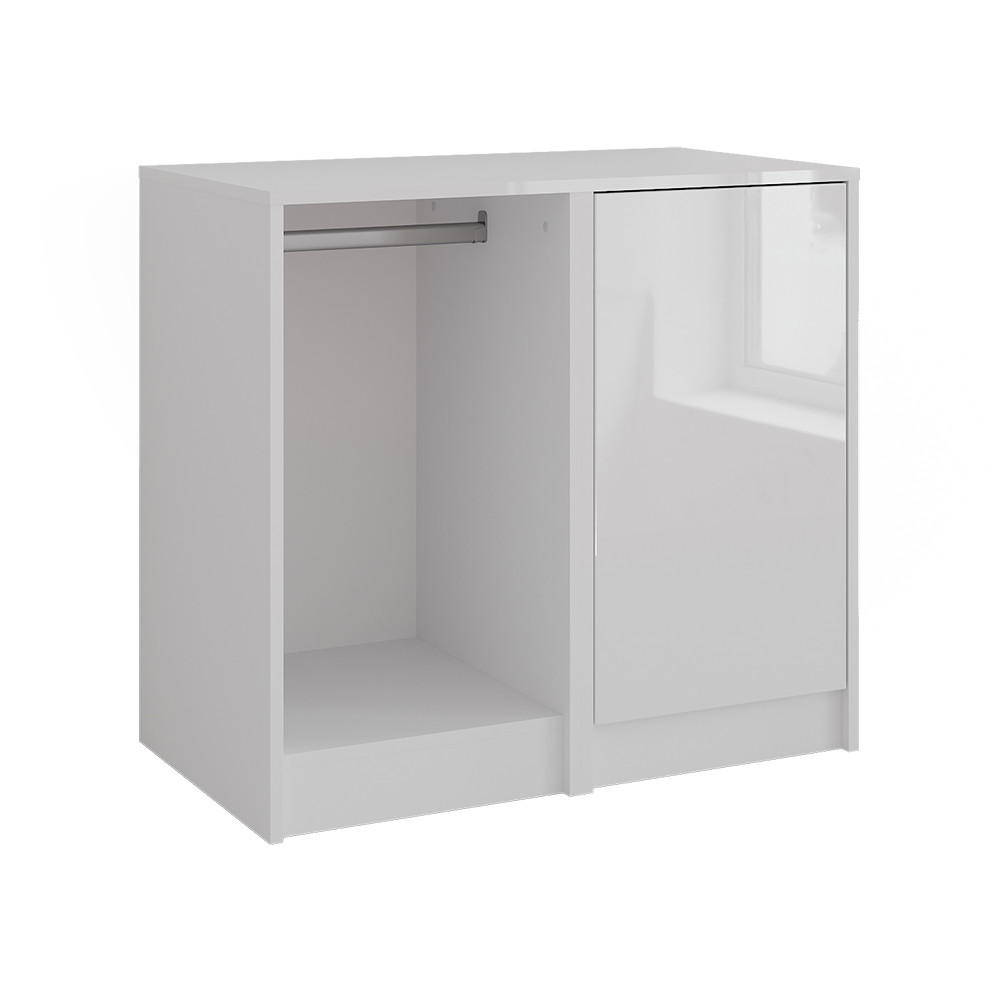 Vicco Kommode Weiß, Weiß Hochglanz 80.2x76x50.1 cm