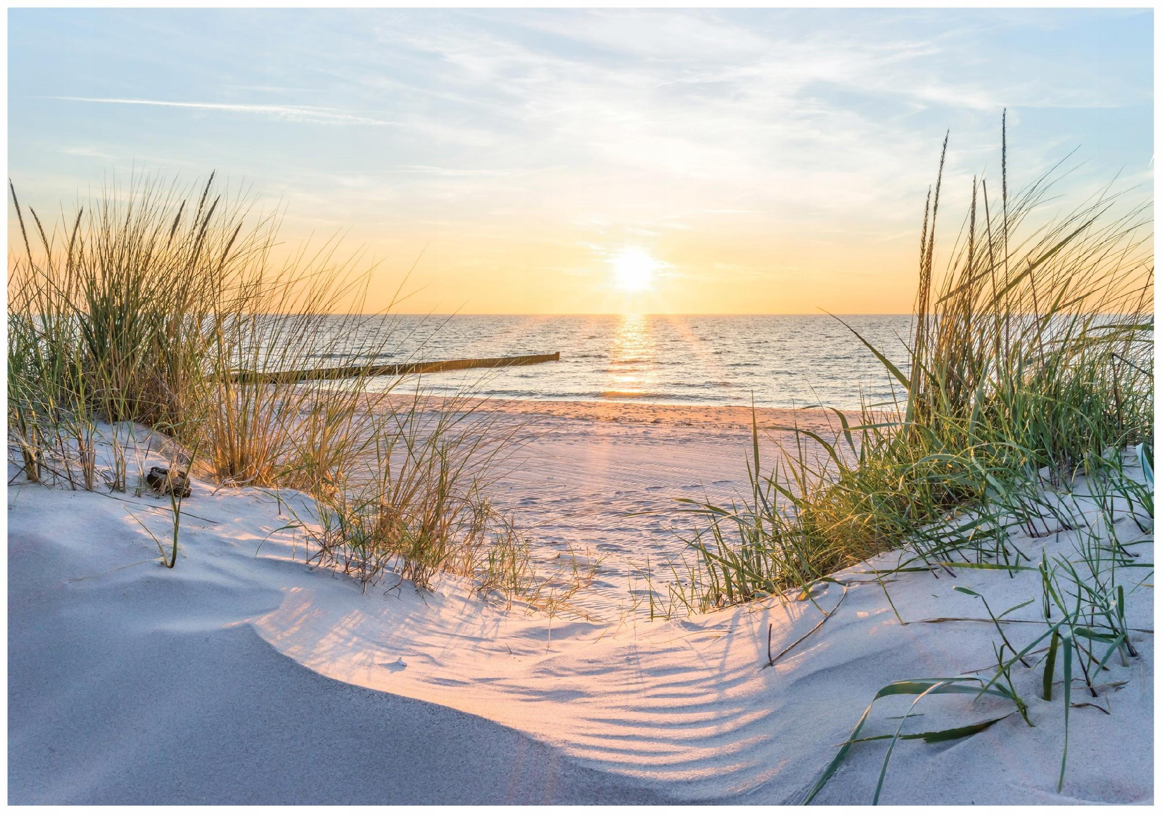 FOTOTAPETE Strand Meer 400x280 - Multicolor, Papier (400/280cm) - Wallarena