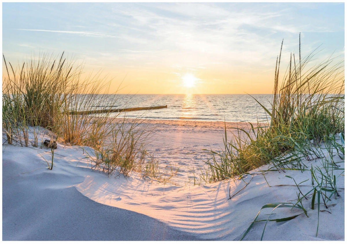 FOTOTAPETE Strand Meer 400x280 - Multicolor, Papier (400/280cm) - Wallarena