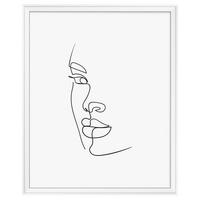 BILDERRAHMEN Silhouette Holzrahmen, 40x50 cm, Weiss - Weiß, Holzwerkstoff (41.2/51.2/2cm) - walther design