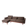 SOFA Braun - Braun, Textil (280/139cm) - MCW