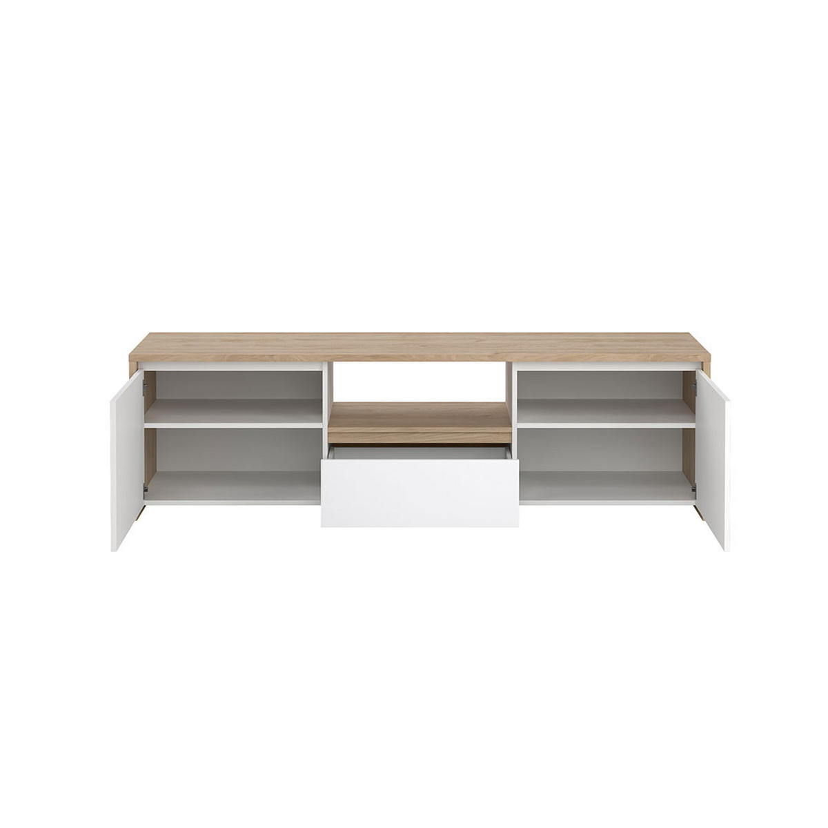 TV-MÖBEL, Next, Eiche, Holzwerkstoff, 179 x 49 x 51 cm - Eichefarben, Holzwerkstoff (179/51/49cm) - ebuy24