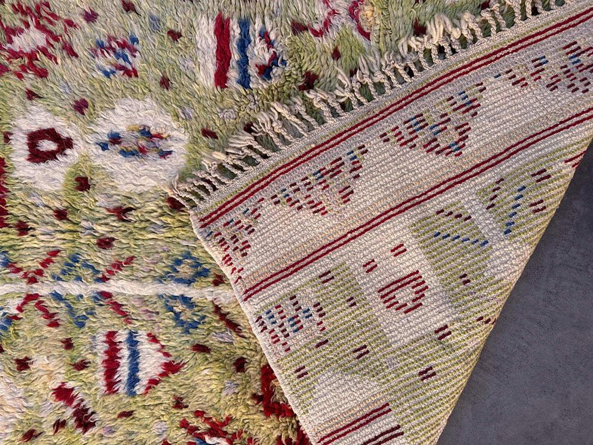 BERBERTEPPICH aus reiner Wolle 109x 147 cm - Multicolor, Naturmaterialien (109/147cm) - AFK Living