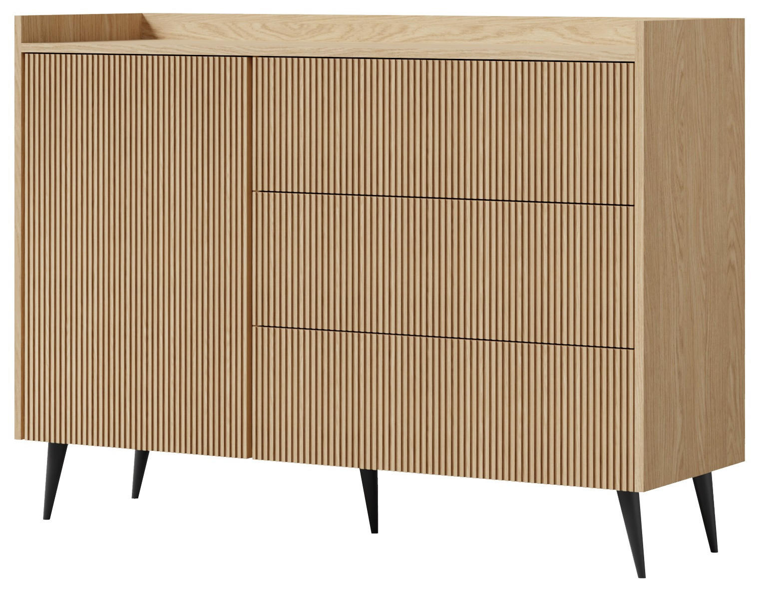 WFL Group Kommode Eiche 126x92x41 cm