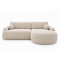 ECKSOFA Aurio Beige Rechts - Beige, Holz/Textil (261/177cm) - Graingold