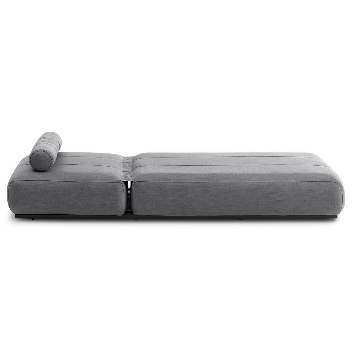 SONNENLIEGE TROPEA schwarz, dunkelgrau - Schwarz, Kunststoff (213/32/91cm) - IDIMEX