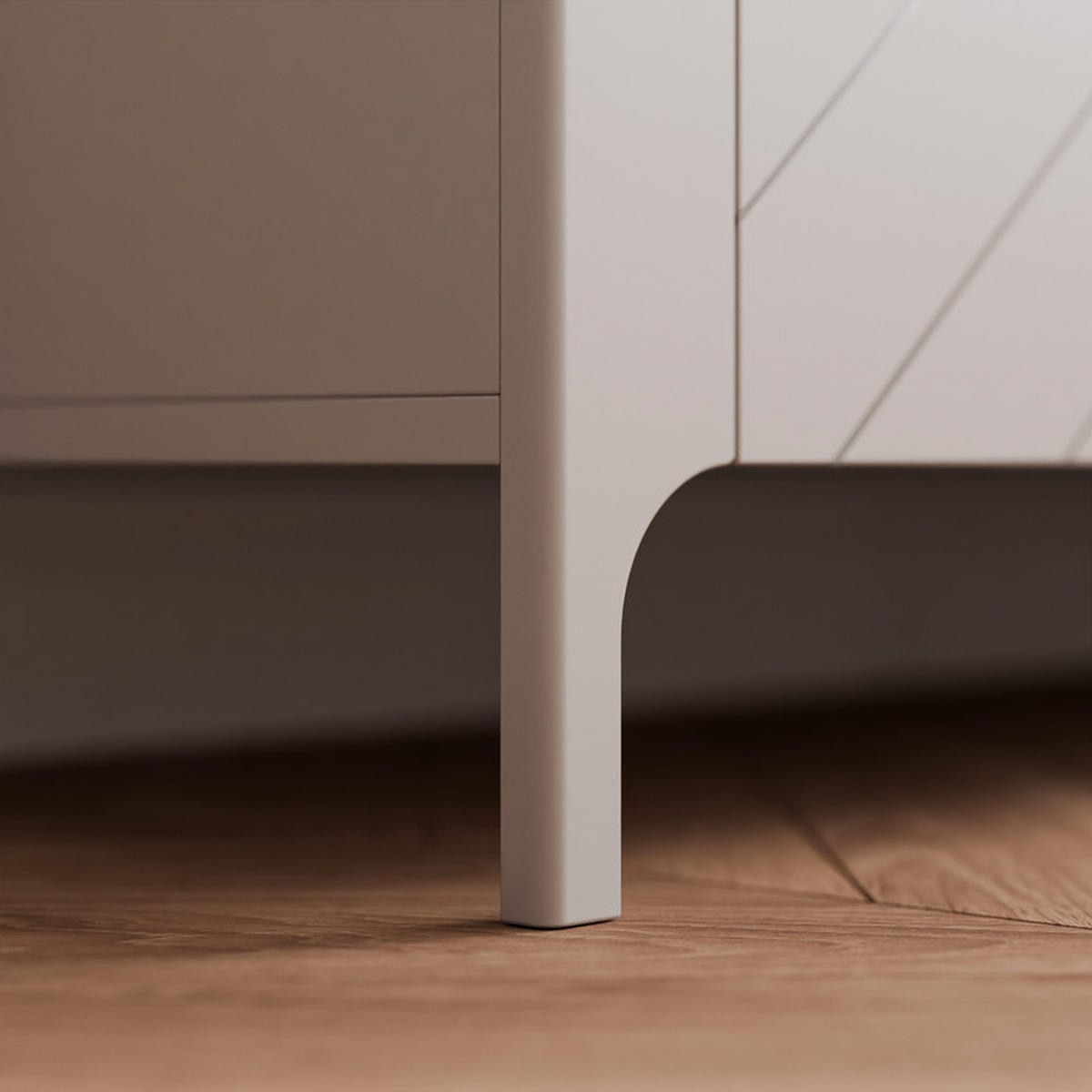 NACHTSCHRANK LORIEN 54/40/57 cm Kaschmir - Kaschmir/Schwarz, Holzwerkstoff/Metall (54/57.1/40.6cm) - Idohome