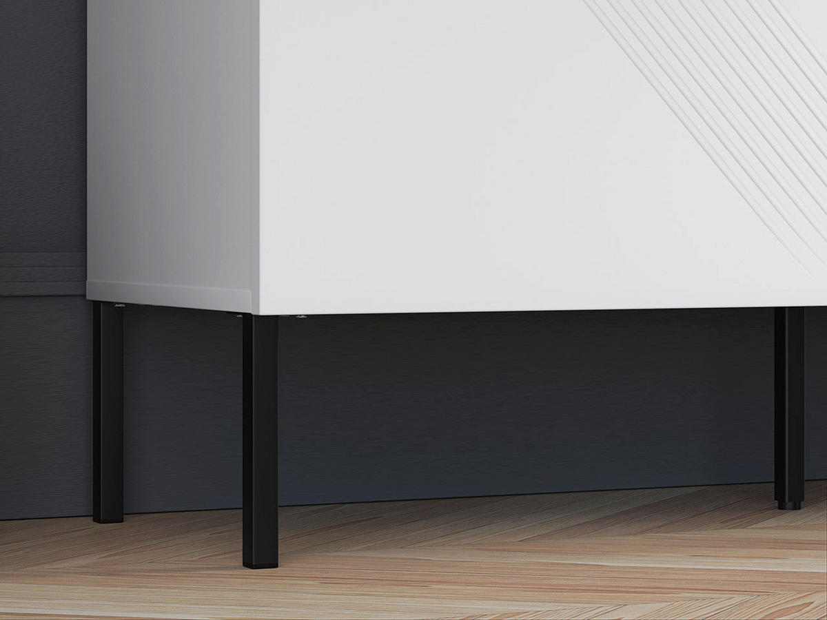 KOMMODE – 114 cm – Clearing – Weiß – KM-0861 - Weiß, Holzwerkstoff (114/77/37cm) - hi-markt