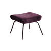 HOCKER LOTTE Violett Velvet - Violett, Textil/Metall (57/44/52cm) - KAWOLA