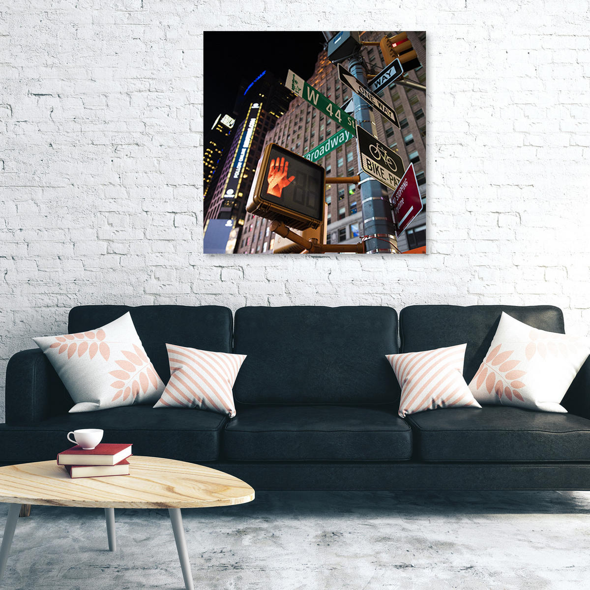 WANDBILD städte und architektur farbig - Multicolor, Textil (50/50cm) - Feeby