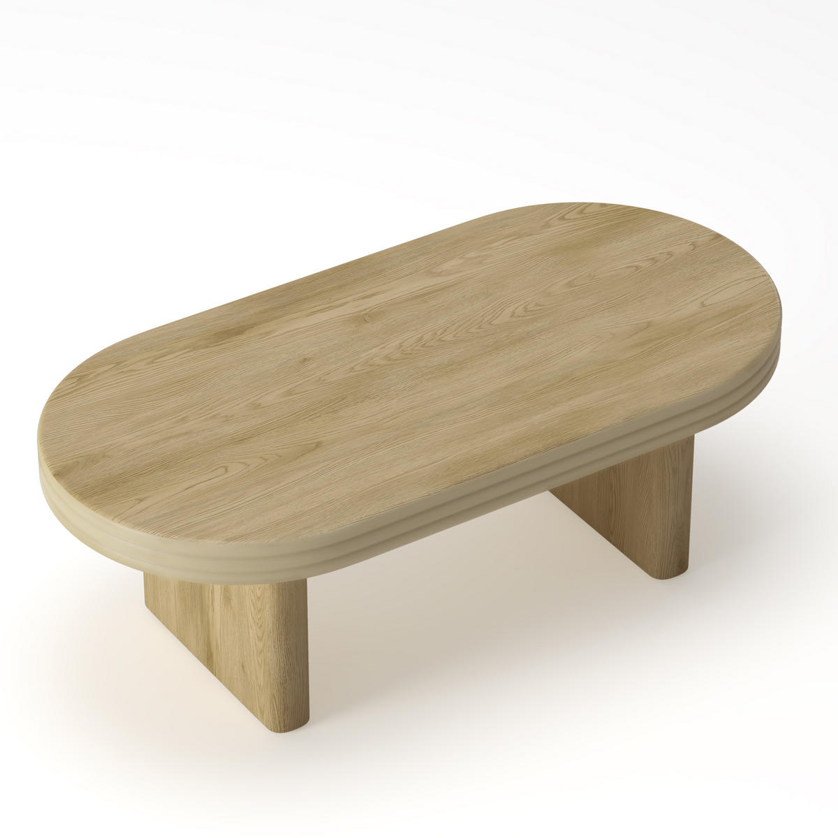COUCHTISCH 120/60 cm in Natur aus MDF mit Holzfurnier - Naturfarben, Holzwerkstoff (120/60/41.5cm) - BEAOK