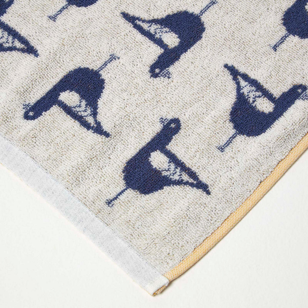 HANDTUCH Möwen blau - Dunkelblau, Textil (50/85cm) - Homescapes