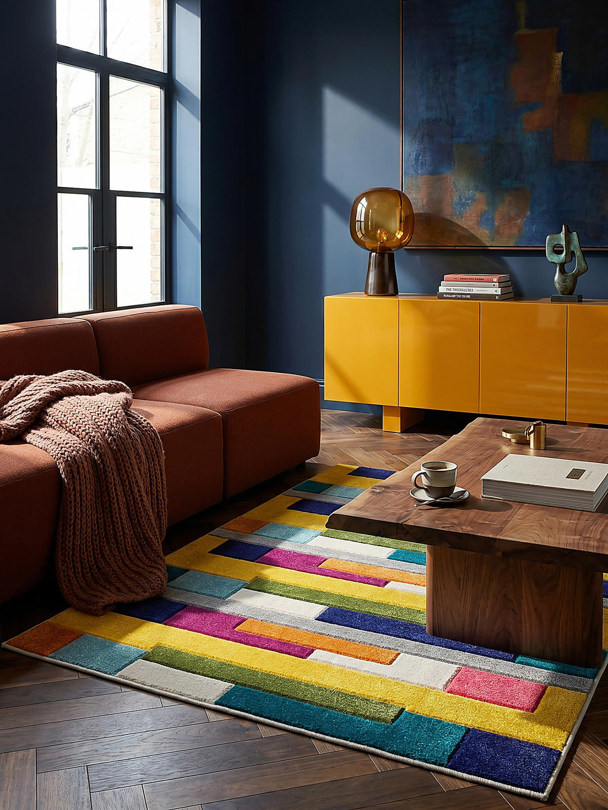 TEPPICH MOSS, geometrisch-abstrakt, Bunt, 200 x 290 cm - Multicolor, Textil (290/200cm) - KADIMA DESIGN