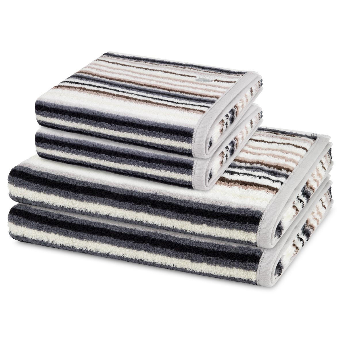 FROTTIERSET Vita 4-teilig - Braun, Textil (50/100cm) - Ross