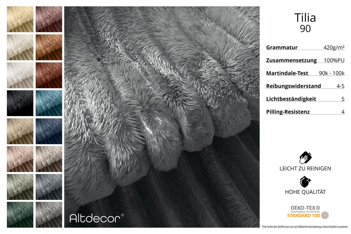 BOXBETT mit Matratze H4 und Lattenrost - TOLO-Z - 120x200 Cord - Dunkelgrau - Dunkelgrau, Holzwerkstoff (120/200cm) - ALTDECOR