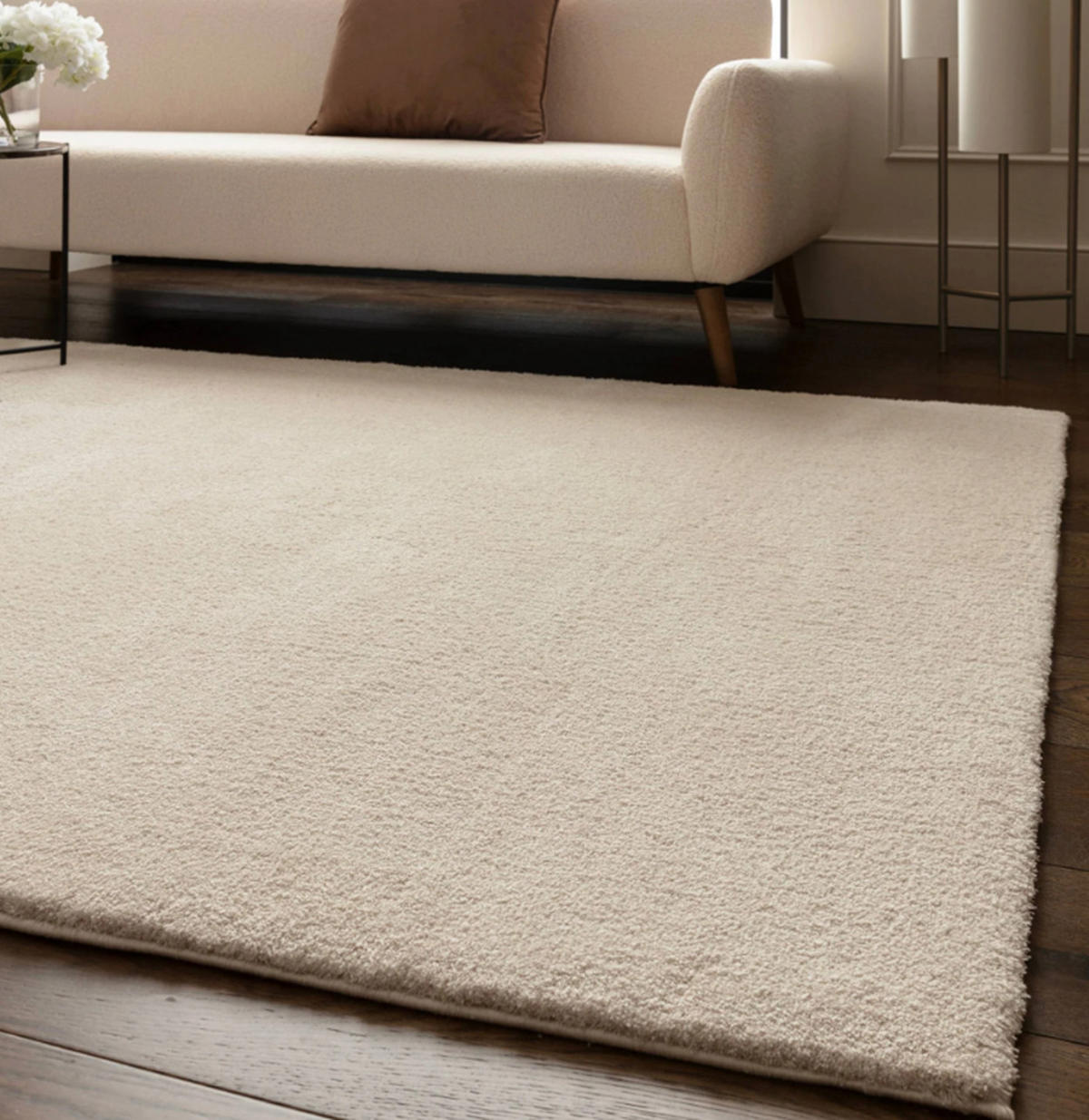 TEPPICH Wohn-/Schlafzimmer Langflor MOCO Weiß 160x230 cm - Weiß, Textil (160/230cm) - Novatrend