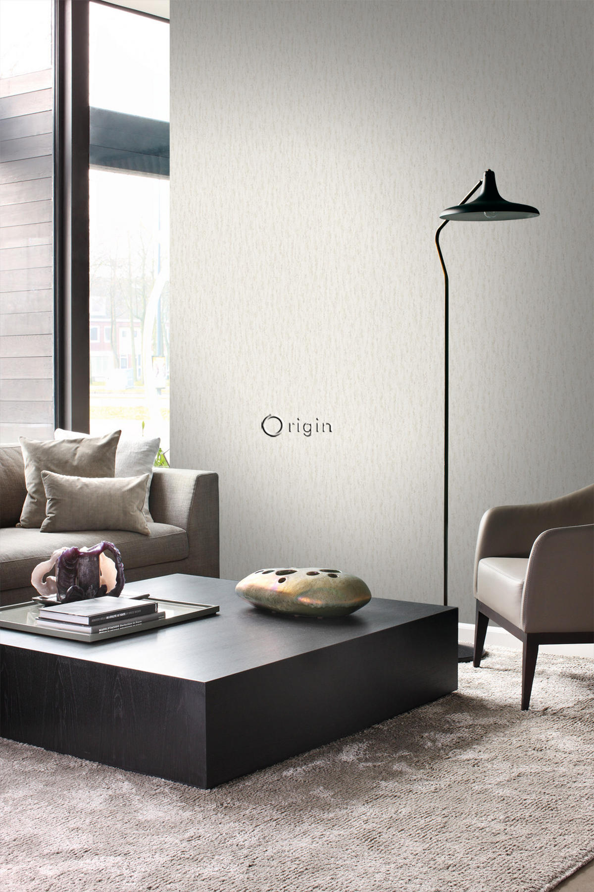 TAPETE Stein-Optik 53 cm x 10.05 m - Beige, Papier (53/1000cm) - Origin Wallcoverings