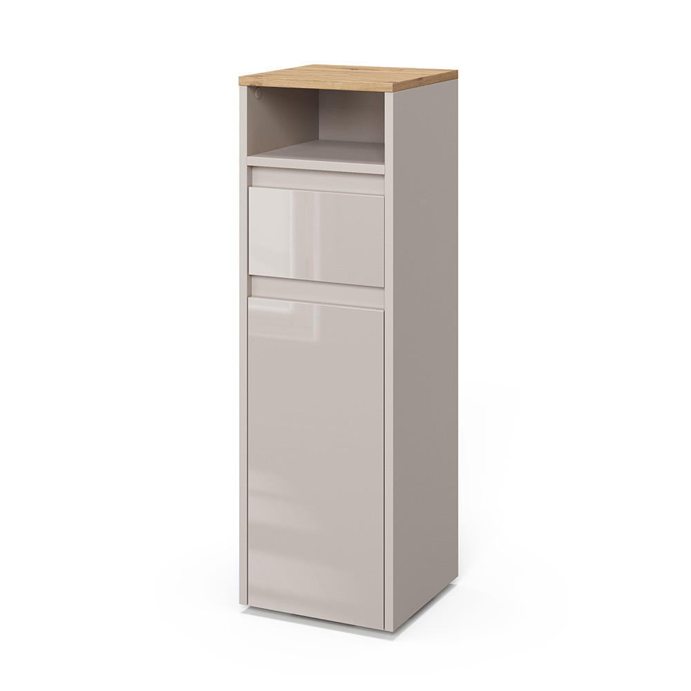 MIDI-SKÅP Majest Kaschmir 30.2x96.3 cm med låda och dörr Kashmir 96.3/30.2/30 cm