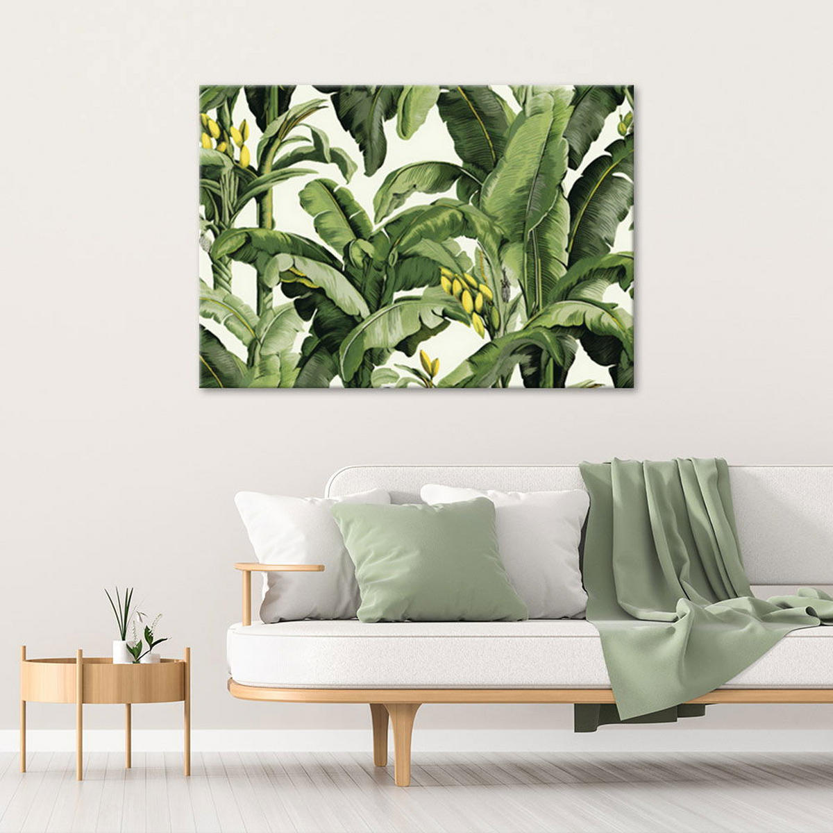 KUNSTDRUCK Grün 100/70 cm - Grün, Textil (100/70cm) - KUNSTLOFT