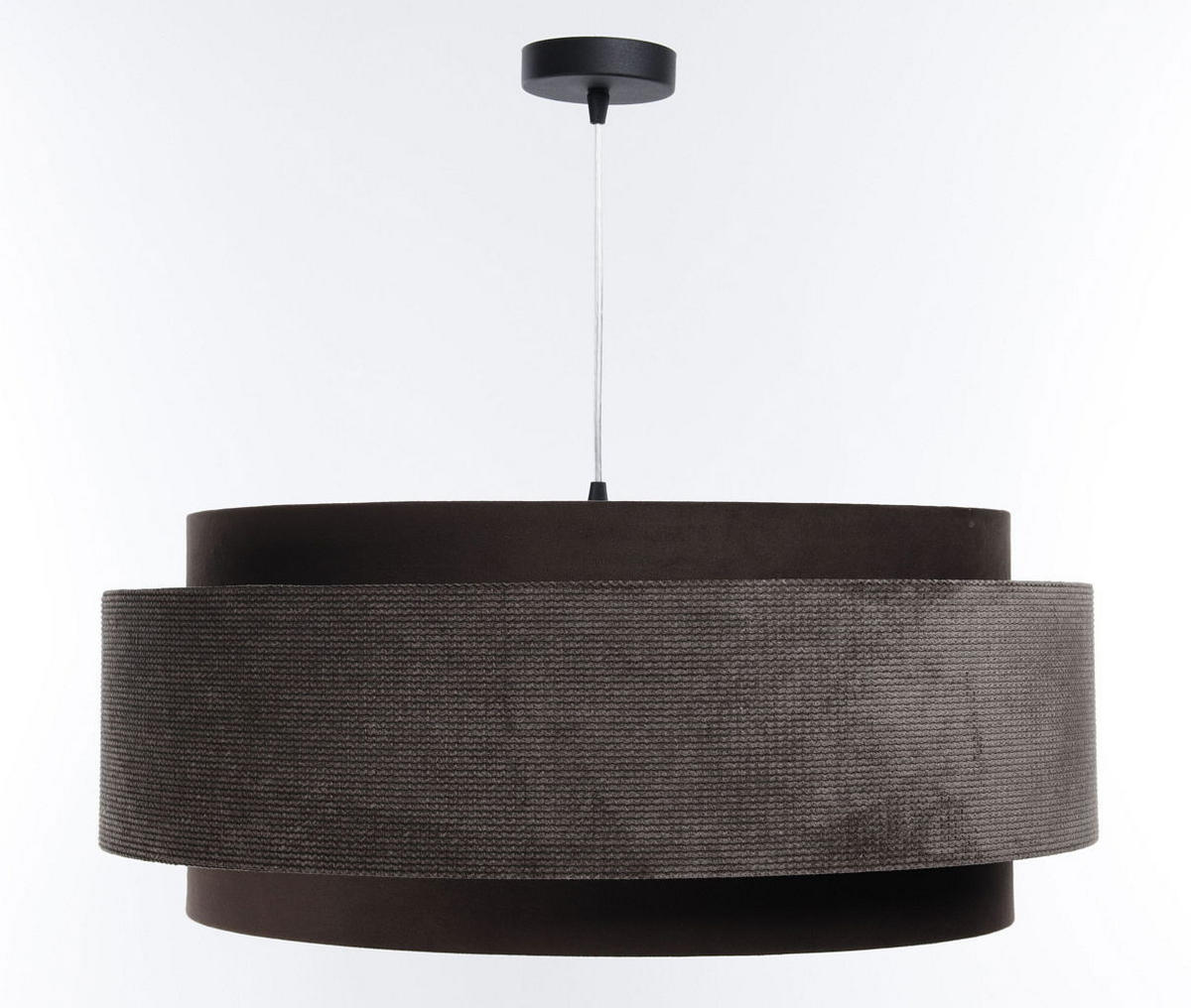 HÄNGELEUCHTE Silber 60/25 cm - Braun, Kunststoff (60/1/25cm) - ONZENO