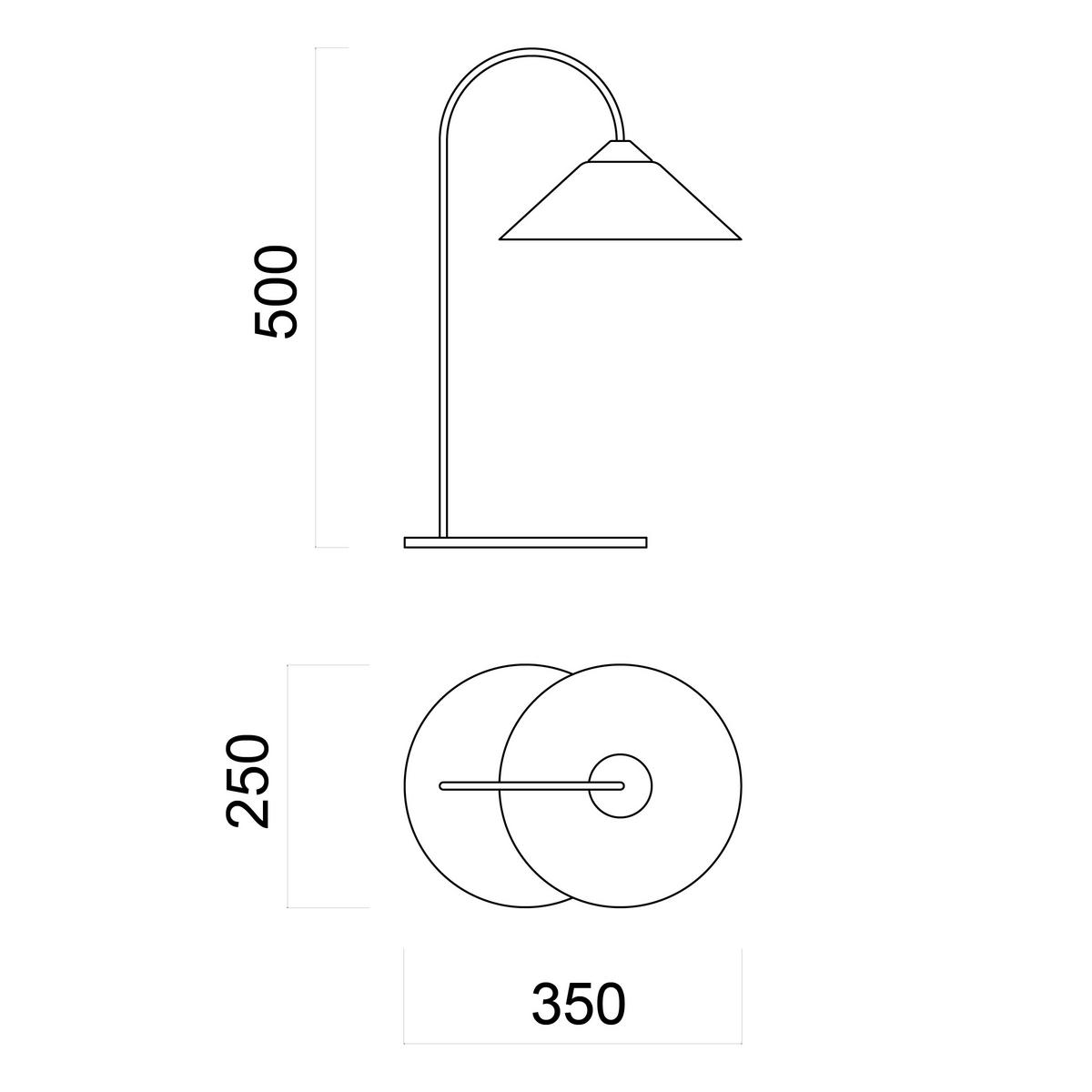 TISCHLEUCHTE - Weiß, Metall (25/35/50cm) - Lumicom