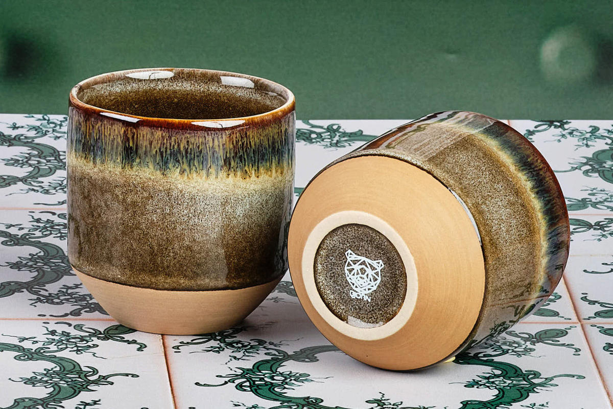 BECHER Genesis 150ml - 6er-Set - Basalt - Braun, Keramik (0.5L) - Björn