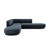 WENDBARES-ECKSOFA Miley aus Chenille-Stoff königsblau 5 Sitzplätze - Blau, Textil (248/248cm) - Micadoni