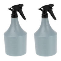 2XSPRÜHFLASCHE - Grau, Kunststoff (11/25/11cm) - Relaxdays