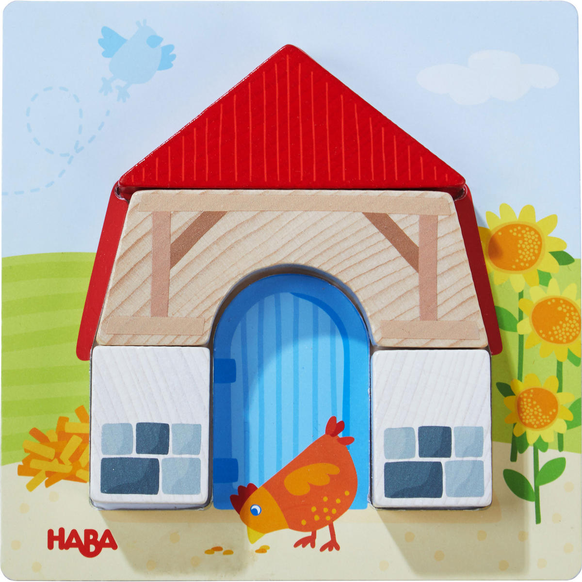 ZUORDNUNGSSPIEL Bauernhof, ab 18 Monaten - Multicolor, Naturmaterialien (27/5.5/37cm) - Haba